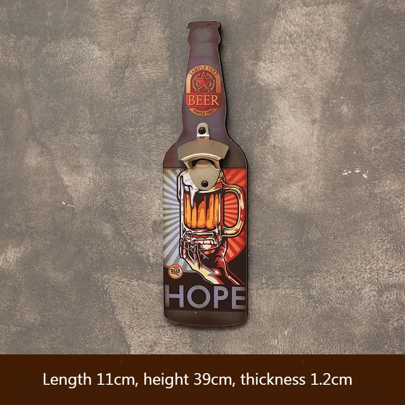 Decapsuleur beer hope en bois et acier