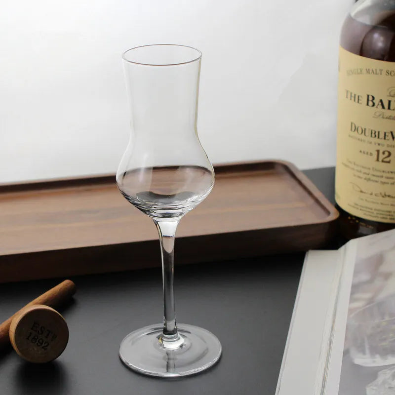 zoom sur un verre tulipe