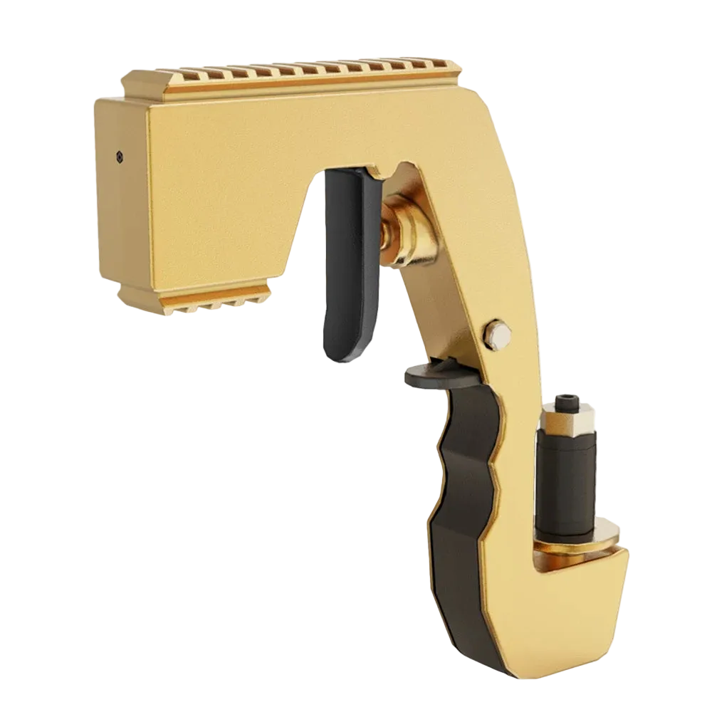 Pistolet à bière rouge barbecue utilisation soirée