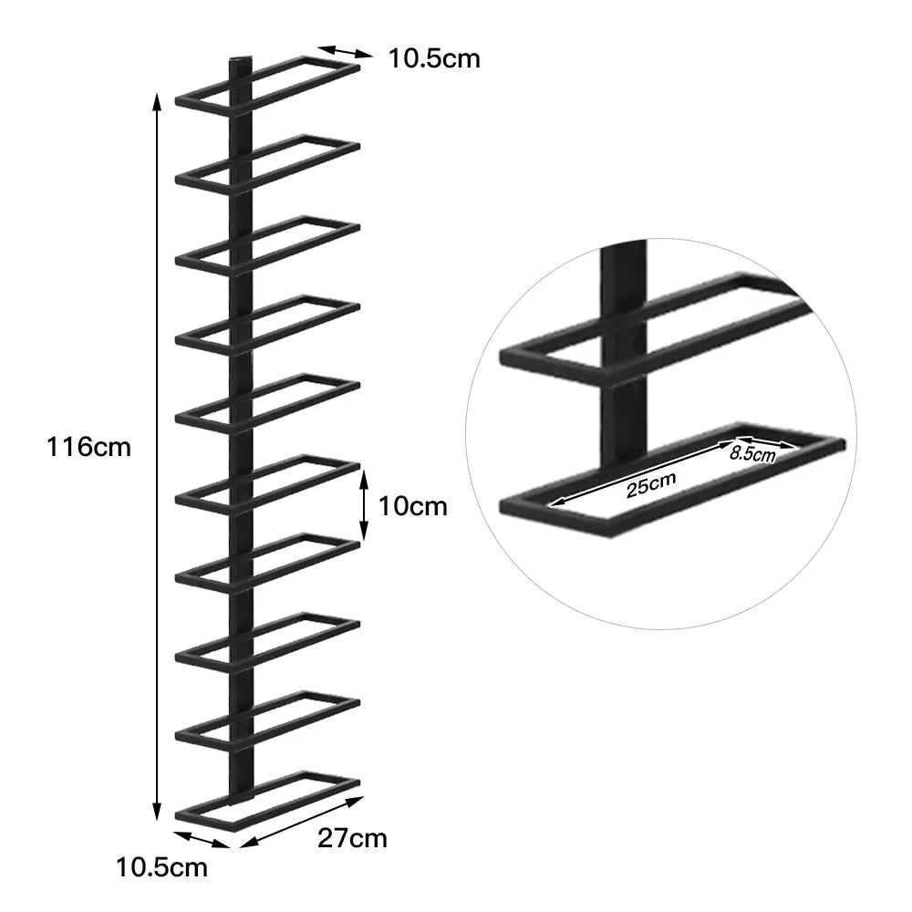 La taille du rack pour 10 bouteilles de vin
