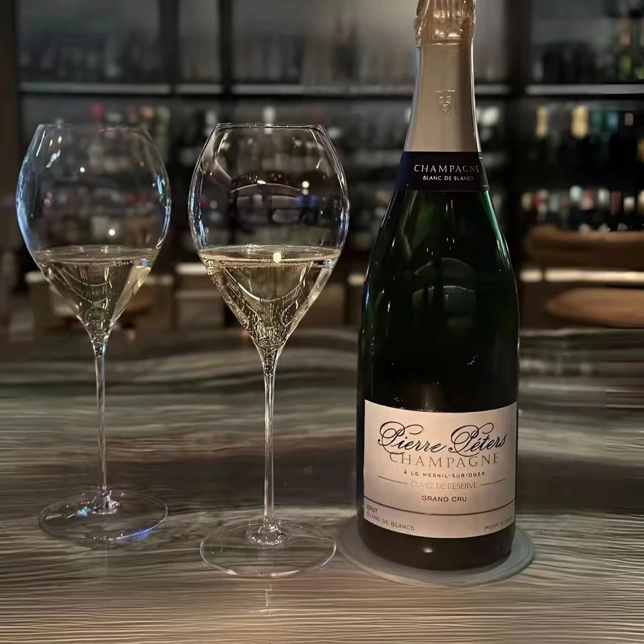 deux verres pour champagne dégustation