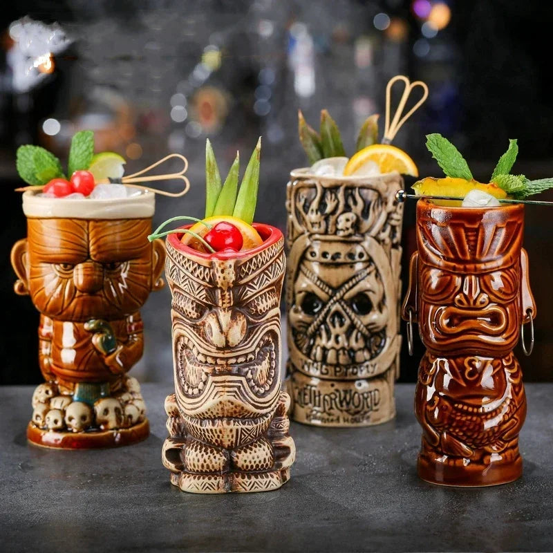 Verres tiki pour des bars