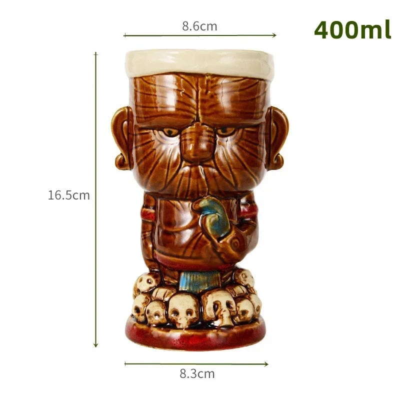 Verre tiki bonhomme