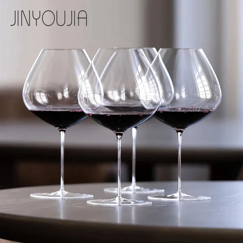 4 verres tulipe vin pour vin de Bourgogne