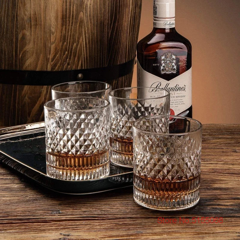 4 verres à whisky old fashion