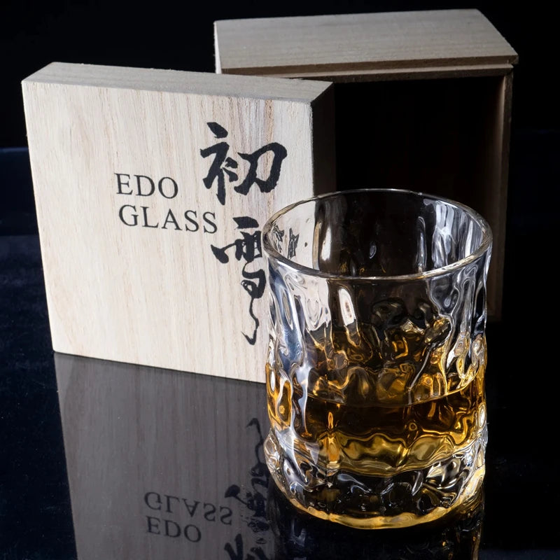 Verre à whisky japonais Edo avec boite