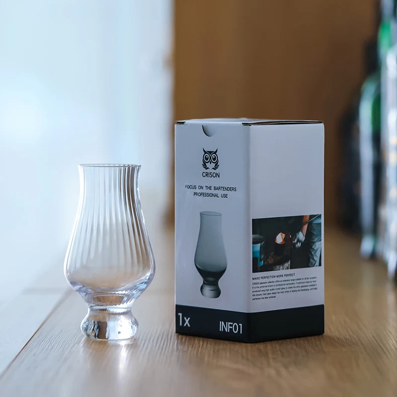 Le verre tumbler et la boite