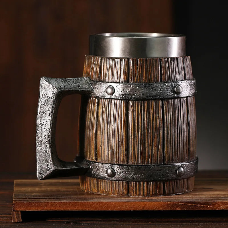Les détails de la chope à bière baril