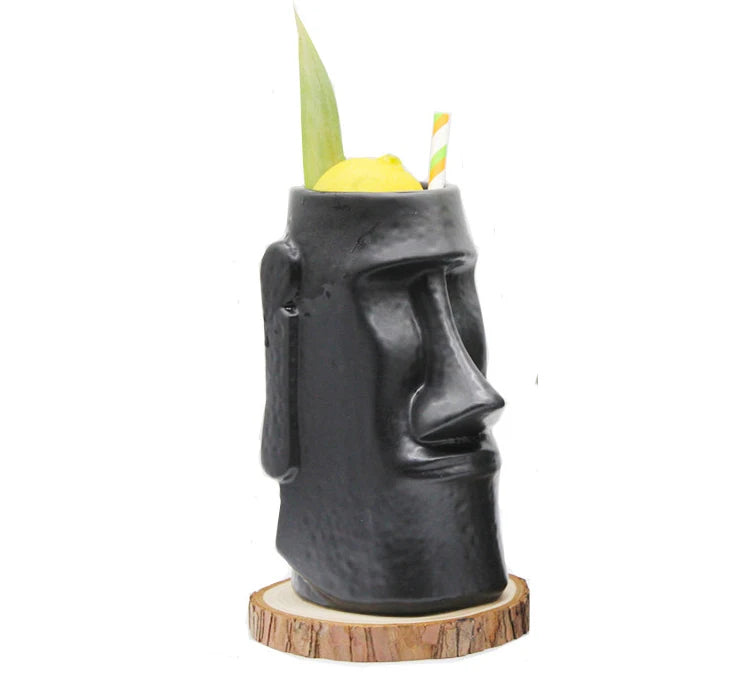 verre tiki ile de paques noir