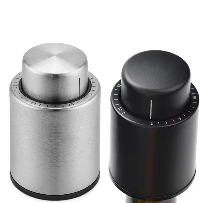 deux bouchons gris et noir