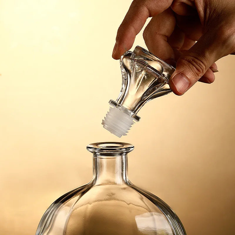 Le bouchon hermetique de la carafe