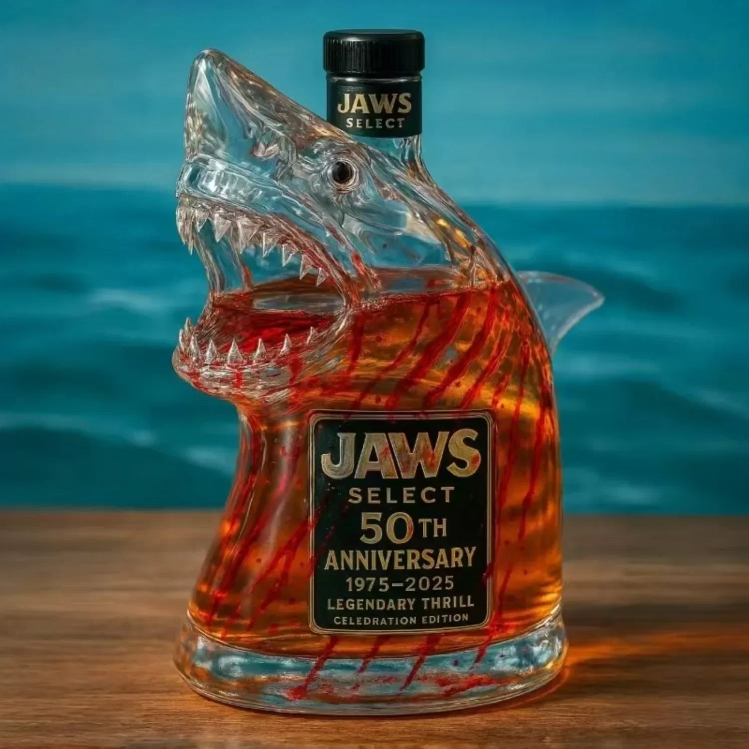 Carafe à whisky en forme de requin