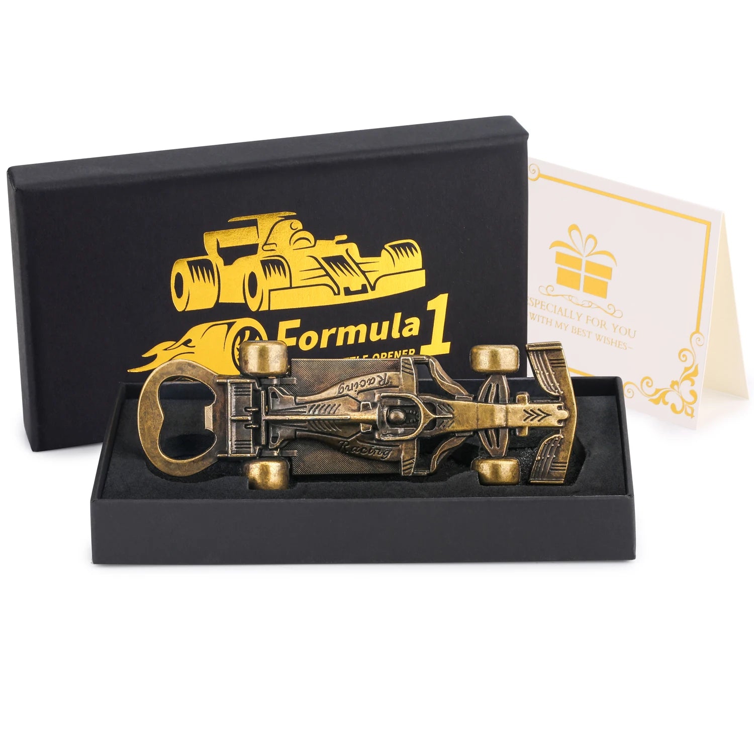 Décapsuleur Voiture de Course Bronze