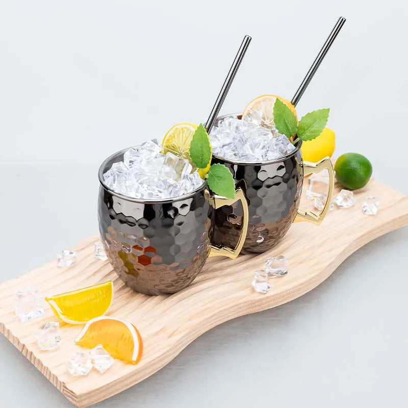 Deux verres à moscow mule black
