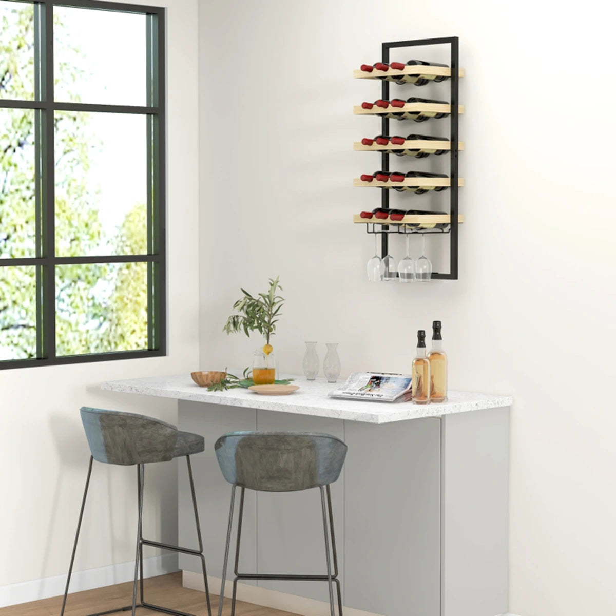 Porte verres et porte bouteilles