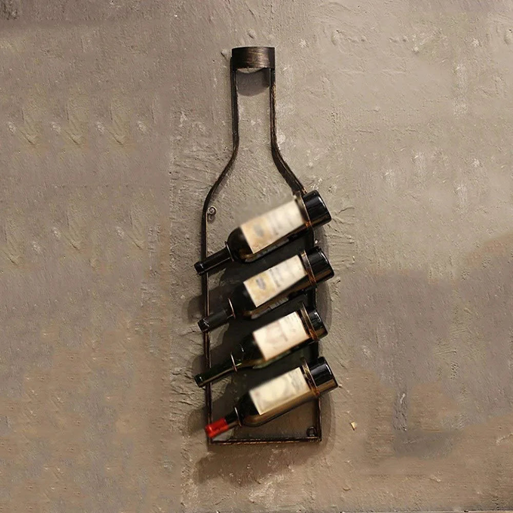 Un porte bouteille en forme de bouteille