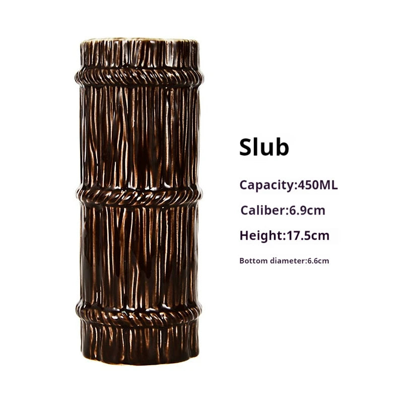 Vaso Tiki de bambú de 450 ml