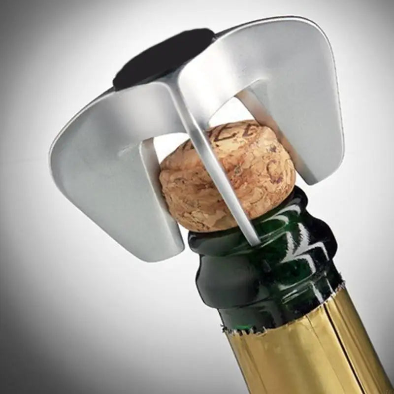 Tire-bouchon champagne acier poli 