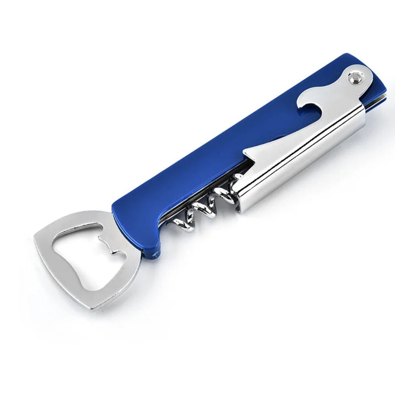 Tire-bouchon limonadier serveur bleu professionnel