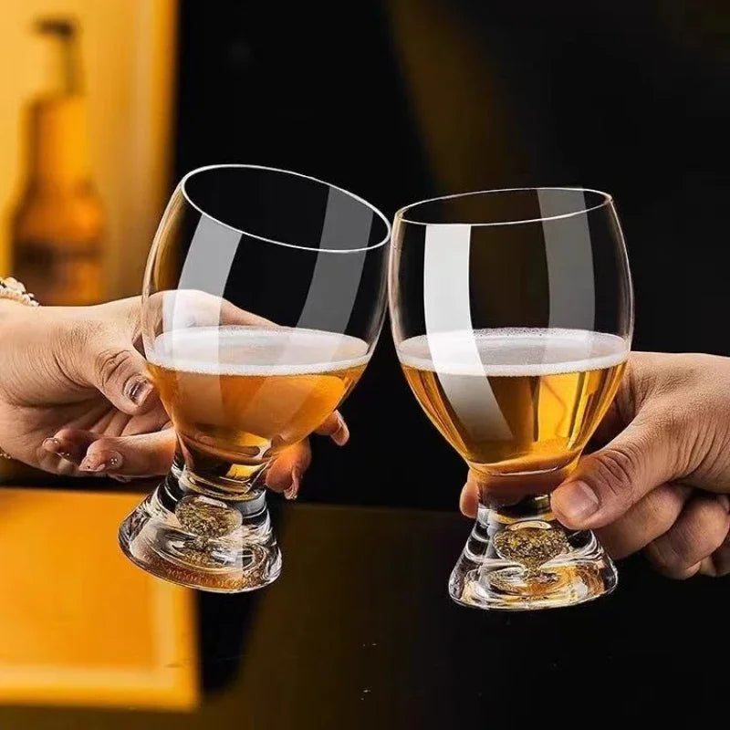 Deux verres à bière ballon
