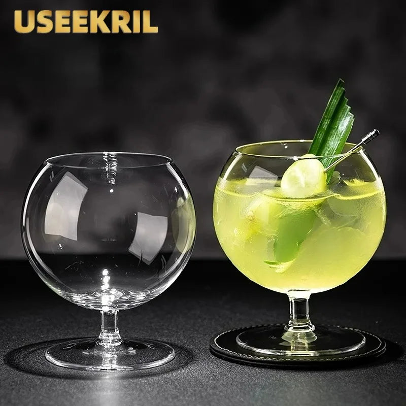 Deux verres à gin tonic rond