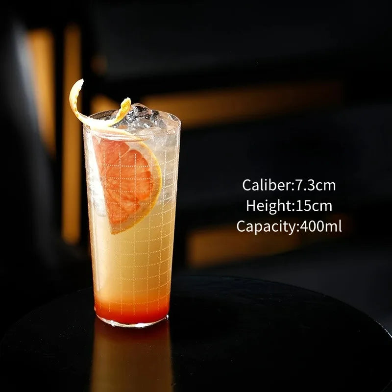 Détail du verre long drink conique 400ml