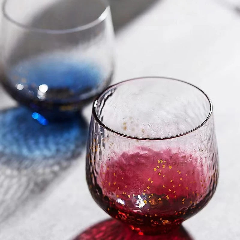 Verre a sake bleu ou rouge