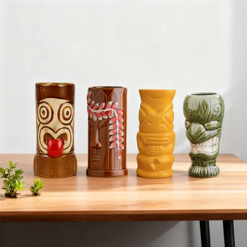 lot de verre tiki exotic 450ml