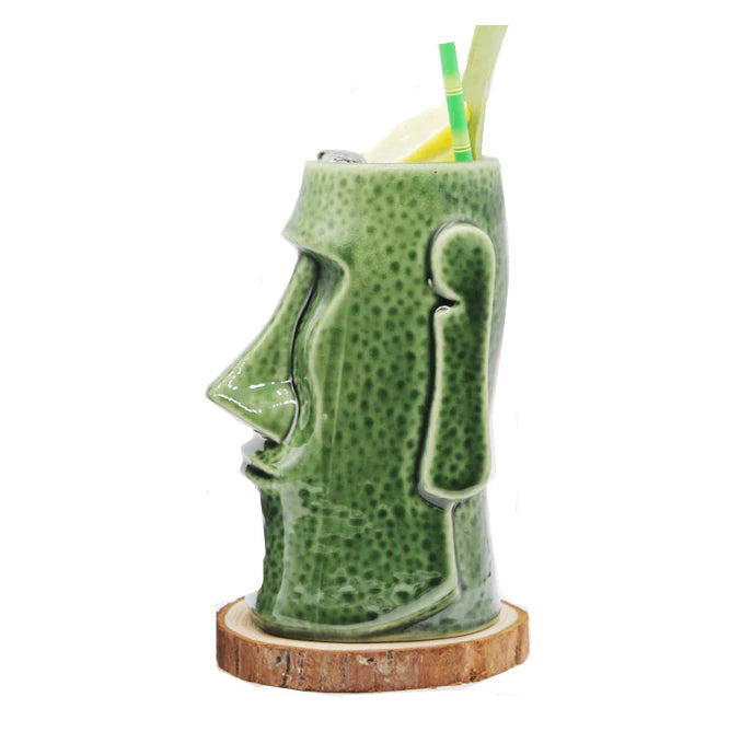 verre tiki ile de paques vert
