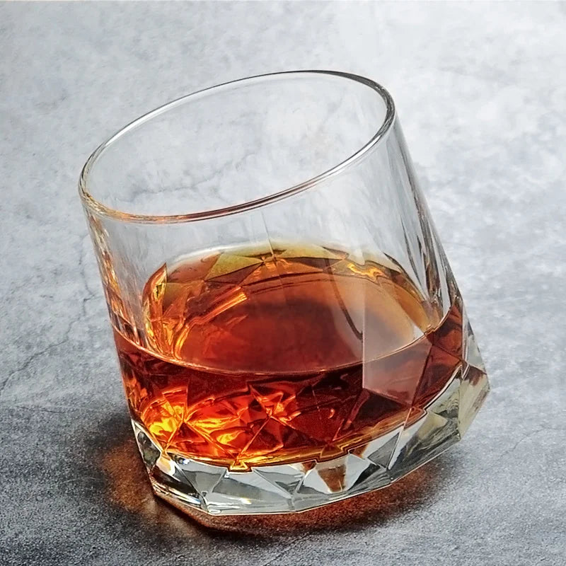 Zoom col du verre à whisky