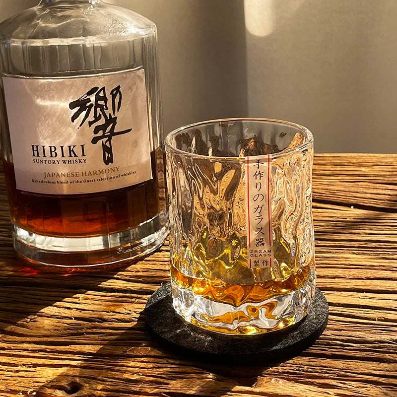 Affiche d'un verre à whisky japonais Edo