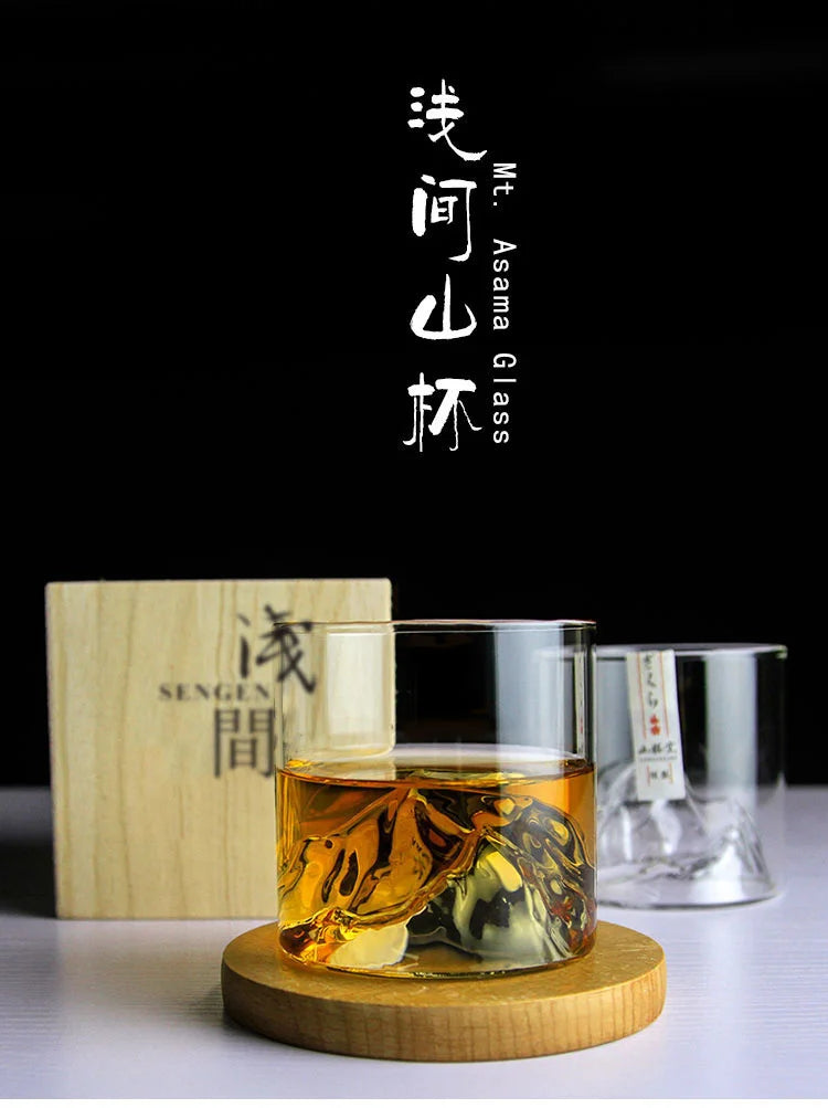 Affiche sur les verres à whisky japonais
