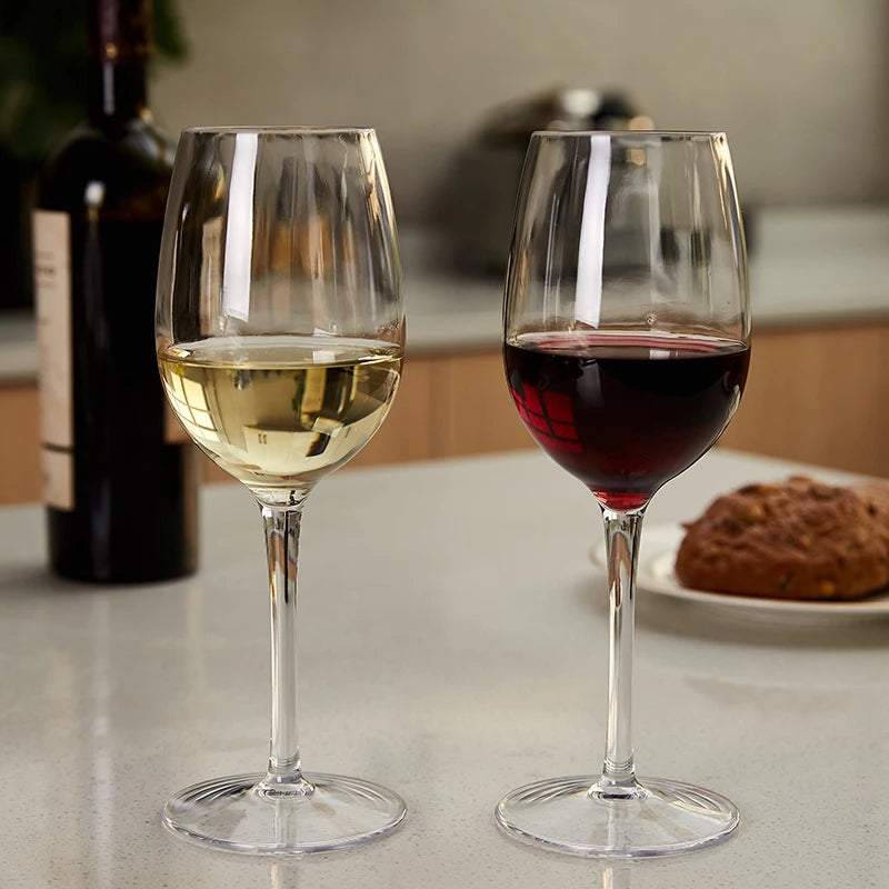 2 verres à vin en plastique tritan